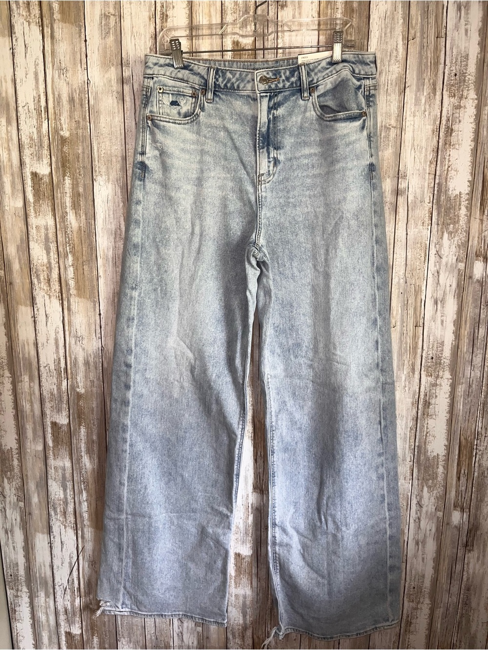 American Eagle Dreamy Drape Baggy Wide Leg Jeans High Rise 10 X-Long NWT